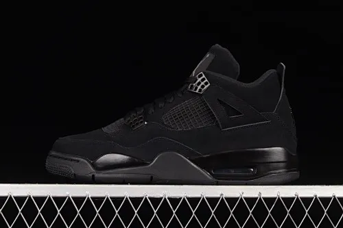 All categories Air Jordan Jordan series basketball shoes Air Jordan 4 foreign trade version Air Jordan 4 Retro "Black Cat" AJ4 Joe 4 Black Cat First layer frosted CU1110-010